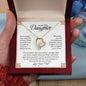To My Daughter | Never Forget That I Love You - Forever Love Necklace