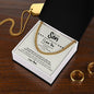 To My Son | Never Forget That I Love You - Cuban Link Chain