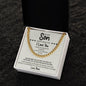 To My Son | Never Forget That I Love You - Cuban Link Chain