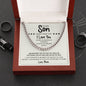 To My Son | Never Forget That I Love You - Cuban Link Chain