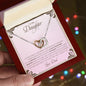 To My Daughter | You Are Braver Than You Believe - Interlocking Hearts necklace